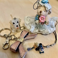 キーホルダー　ストラップ　4点　トトロ　くま　犬