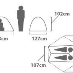 テント　NEMOオビ2P グラウンドシート付きの画像