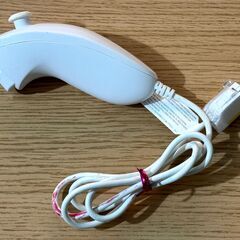 任天堂 Nintendo Ｗｉｉ ゲーム機 ヌンチャクスティック 1本 ホワイトの画像