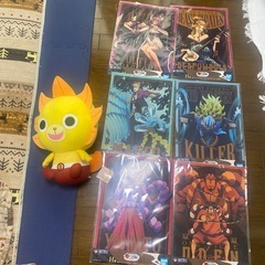 ワンピース　1番くじ　クリアポスターとぬいぐるみセット