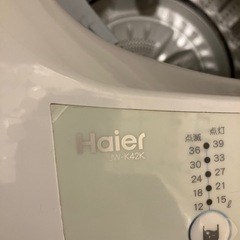 洗濯機　　Haier JW-K42Kの画像