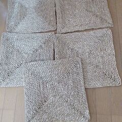 い草　座布団(クッション) 5枚セット　未使用　手工芸品　手編み...