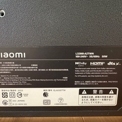 xiaomi スマートテレビ　32型の画像