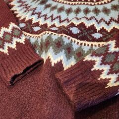 譲渡先決まりました　ニコアンド　フェアアイル柄ニットセーターの画像