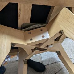 ダイニングチェア回転式3個セットの画像