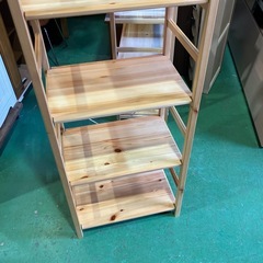 【無印良品/MUJI】パイン材ユニットシェルフ　棚　家具　レンジボードの画像
