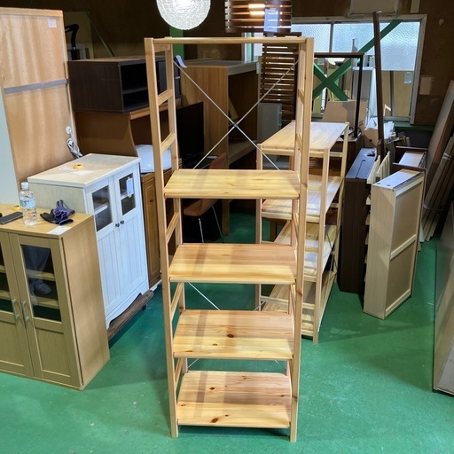 無印良品/MUJI】パイン材ユニットシェルフ 棚 家具 レンジボード