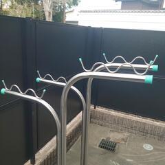 物干し竿　支柱　土台セットの画像