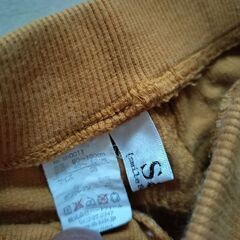 マスタード色♪コーデュロイボトムス95cmの画像