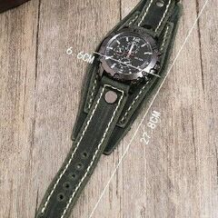 メンズ腕時計　カラー：カーキ色　1,500円の画像
