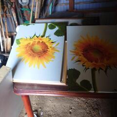 ひまわりの絵の画像