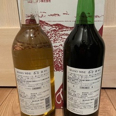 北海道ワイン　奏音カノン　赤白2本セット未開封の画像