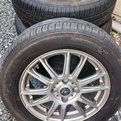 【21年8分山】185/65R15夏タイヤ、15インチアルミ4本