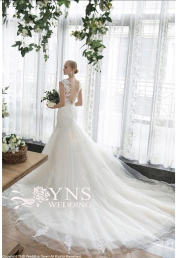 定価17万ウェディング YNS マーメイドドレス　ガリアラハヴ風