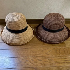 麦わら帽子　2点の画像