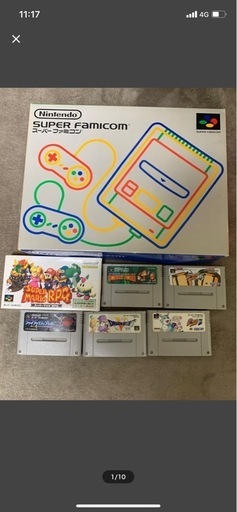 動作確認済み　スーパーファミコン　本体　箱付き　ソフトセット　まとめ　コントローラー2個