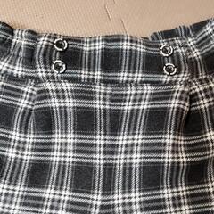 ブラックチェックタイトスカート Sサイズの画像