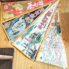 三角タペストリー 昭和レトロ