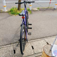 GREEN CITY クロスバイク 700C　TY210500691 パープル　ギア錆　【浜村鹿野温泉ICから3分 買取本舗、 宮本リサイクル 営業時間9～19時 定休日水曜のみ←連絡できませんm(_ _)m】の画像
