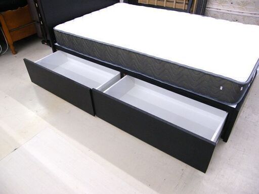 セミダブルベッド 引き出し付き マットレス付き ブラウン ベッド 寝具 家具 札幌市厚別区 厚別店