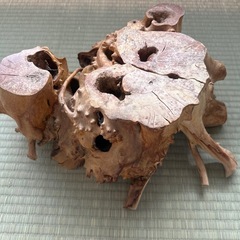 木の置物　オブジェの画像