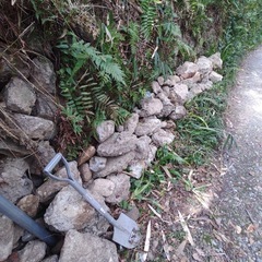 石畳用　石　岩　城壁　石積み　大量
