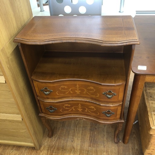 電話台　MOR-RENS キズ・欠け有　ブラウン　猫脚【取りに来れる方限定】