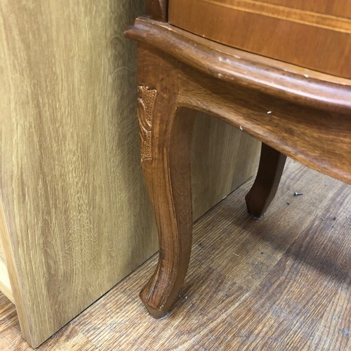 電話台　MOR-RENS キズ・欠け有　ブラウン　猫脚【取りに来れる方限定】