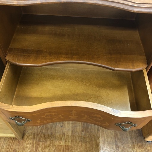 電話台　MOR-RENS キズ・欠け有　ブラウン　猫脚【取りに来れる方限定】