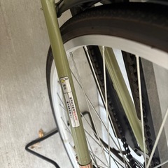 直接受渡し 自転車 26インチ 丸石サイクル カーキ