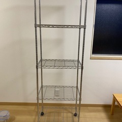 スチールラック/キャスター付き/高さ174cm《31日引き渡し希望》
