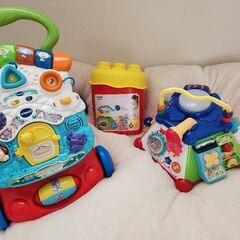 0歳　1歳　知育　おもちゃ　3つセット　手押し車　ブロック　仕掛...