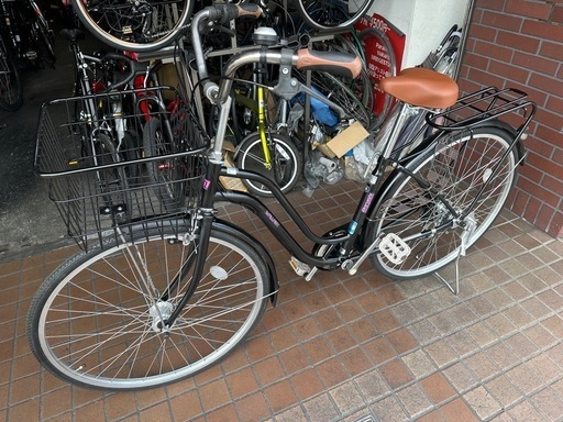 27インチ　マルイシ　外装6段変速　LEDオートライト付き　ブラック