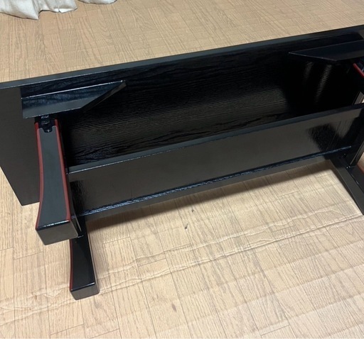 仏具　経机折りたたみ　木製　黒塗り　値下げ交渉可
　