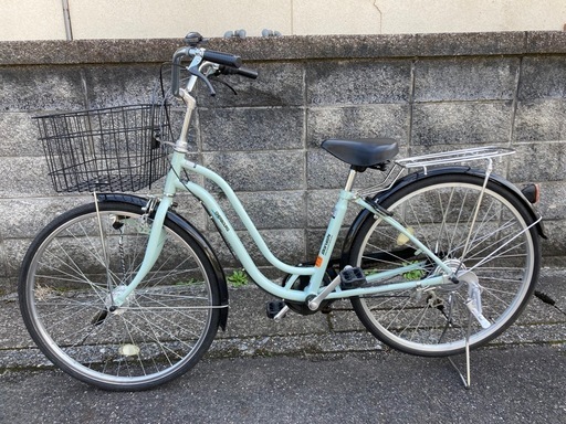 【26インチ自転車】美品❗️マルイシ製　6段変速　LEDオートライト付❗️若林自転車　膳所店　SALE中❗️