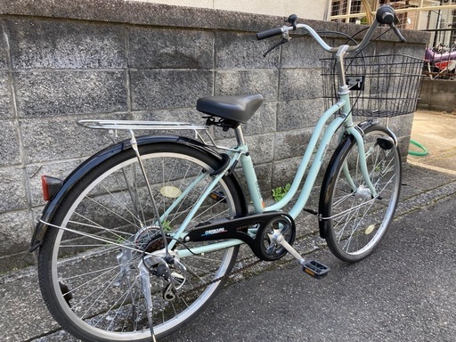 【26インチ自転車】美品❗️マルイシ製　6段変速　LEDオートライト付❗️若林自転車　膳所店　SALE中❗️