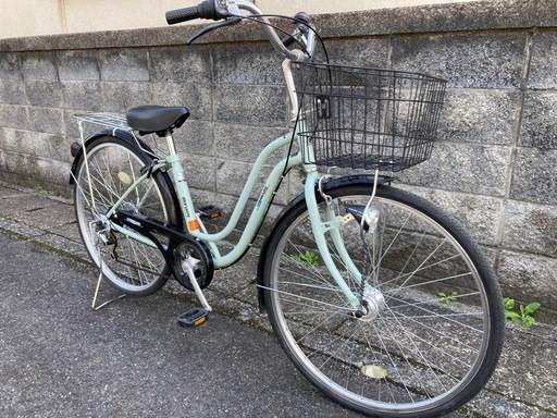 【26インチ自転車】美品❗️マルイシ製　6段変速　LEDオートライト付❗️若林自転車　膳所店　SALE中❗️