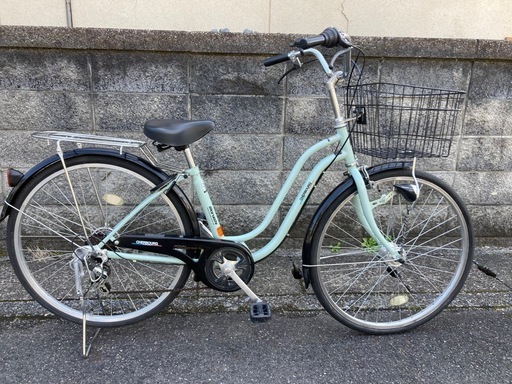 【26インチ自転車】美品❗️マルイシ製　6段変速　LEDオートライト付❗️若林自転車　膳所店　SALE中❗️