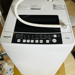 縦型洗濯機5.5kg ハイセンス