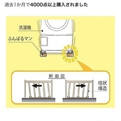 洗濯機用防振かさ上げ台　ふんばるマンの画像