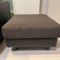 【LOWYA】2人掛けカウチソファ ダークブラウンの画像