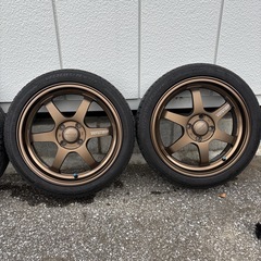 高級鍛造ホイール　ボルクレーシングte37 4本セットの画像