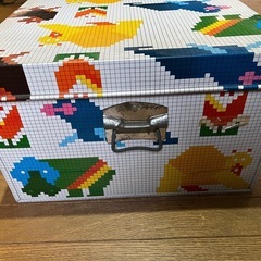 昭和レトロ　ブリキ衣装ケースの画像