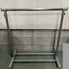 ハンガーラック キャスター付 スチール製 幅90cm×奥行44c...