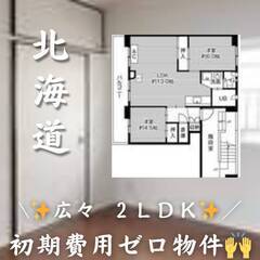 北海道札幌市　初期費用ゼロ　家賃52000円　生活保護可　ペット可