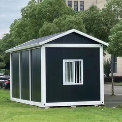 全面断熱材入 寒冷地仕様 ユニットハウス 三角屋根 排水性能向上プラン コンテナ プレハブ 居住用 仮設 北陸 東北の画像
