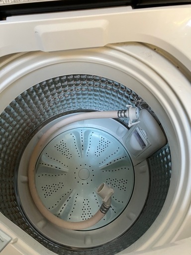 I2503-1001 アクア 全自動電気洗濯機 AGW-G5MJ 2021年製 容量5kg 動作確認済み キズ汚れ有り