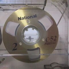G∝43 カセットテープ ナショナル C-52 National Cassette 検：オープンリール 当時物 レア ビンテージ オーディオ機器 記録媒体 RT-52の画像