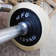 WILD FIT ダンベル 計10kg プレート1.25kg×4枚 シャフト×2本 ワイルドフィット 筋トレ トレーニング 札幌 西野店の画像