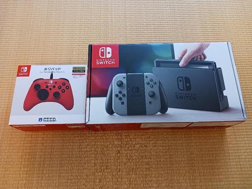 未使用に近いホリパッド付き　２０１８年式　Switch